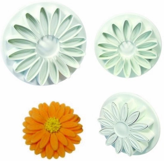 PME Uitsteker Veined Sunflower/ Daisy/ Gerbera set van 3