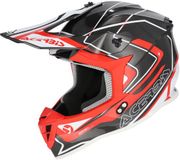 Acerbis Linear 2026 Motocrosshelm - Zwart/rood/wit - Maat L