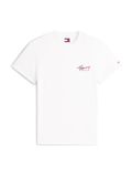 Tommy Hilfiger Slim Sign Chest T-shirt Ecru Maat: L