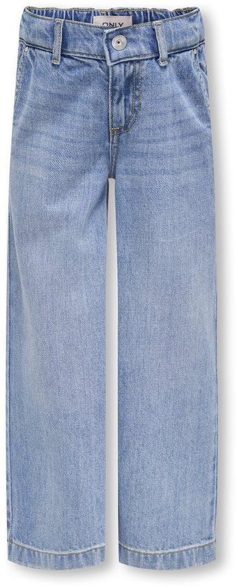 ONLY mini meisjes spijkerbroek COMET SMILEY Light Blue Denim Wide Leg Fit