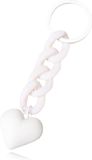 LGT JWLS Lookinggoodtoday Sleutelhanger 4 grote Schakels & Hart - Wit