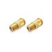 conecto F-koppeling F koppeling F-connector mannelijke Quick naar F vrouwelijke adapter voor antennekabelverlenging / coaxkabel verguld set van 2 SA-CC50828-SET2