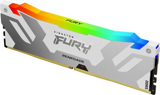 Kingston Technology FURY 32GB 6400MT/s DDR5 CL32 DIMM Renegade RGB White XMP