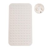 CyanWind TPE Douchemat antislip badmat badmatten met zuignappen voor badkamer (27,6" × 15", beige)