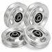 Solidchoice - Poulies en aluminium de 95 mm pour équipements de sport et plus