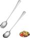Ibenzoa® Elegant couverts à salade set van 2 stuks pour la maison, le camping et les fêtes en acier inoxydable
