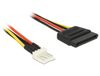 DeLOCK 0.4m SATA 15p / 4p - 83878