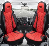 BREMER SITZBEZÜGE Autostoelhoezen voor Suzuki Grand Vitara Bj 2005-15 – Stoelhoezen voor bestuurder en passagier in Zwart/Rood