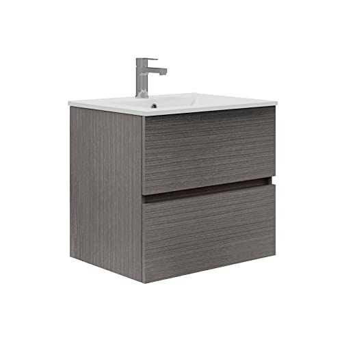 Baikal Trix Badkamermeubel - 60 cm - 2 laden - Wandmontage - 8422325589169