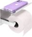 Joeji's Kitchen Toiletrolhouder met Plank - Roestvrij Staal - Zilver