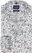 OLYMP Luxor chemise coupe confort - dobby - blanc avec motif vert olive et bleu - Sans repassage - Tour de cou : 45 (taille UE : XXL)