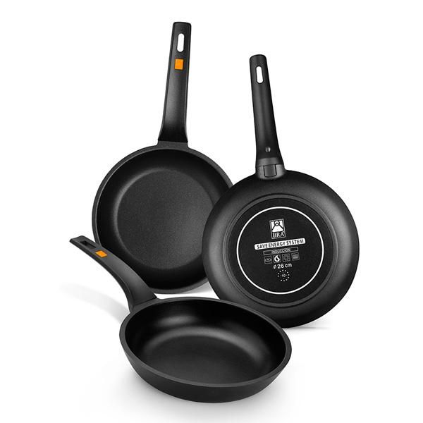Bra Efficient - Braadpan - 22 cm - Zwart