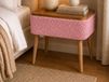 NOVACLA Table de chevet rose