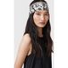 AllSaints Flow Headscarf Ecru White OS
