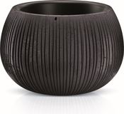Prosperplast - 2-in-1 design plantenbak betonachtig, ronde plantenpot van kunststof