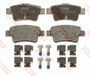 TRW Set remblokken achter GDB1656 voor Fiat Grande Punto en Abarth Punto