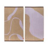 Mette Ditmer Serviette Nova Arte 40x55 cm, lot de 2 Lilas sable