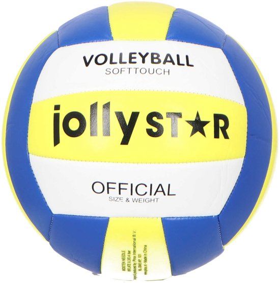 Jollity Jolly Star Jollity Volleybal - Official Size & Weight - 18 Panelen - Meerkleurig