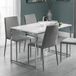 Julian Bowen Scala table à manger | Table de cuisine moderne pour salle à manger, 120 cm de large, chaises pour jusqu'à 4 personnes