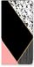 B2Ctelecom OPPO A17 Stand Case Zwart Roze Vormen