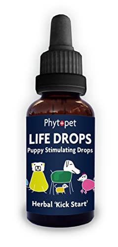 Phytopet Life Drops 100% Natuurlijke Kruiden Remedie | Stimulerende druppels voor falende puppy's, kittens, vogels, veulen, huisdieren | Herbal Kick Start 10ml |