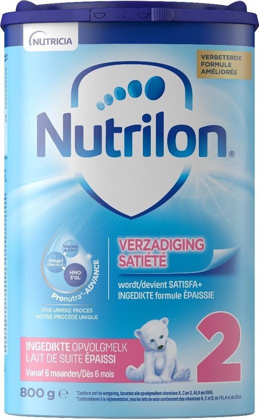 Nutrilon Nutrilon Satisfa+ 2 Opvolgmelk Baby's (vanaf 6 Maanden) 800 g