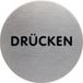 DURABLE Picto "Drücken" 65mm acier inoxydable
