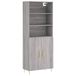 VidaXL Hoge kast, grijs Sonoma, 69,5 x 34 x 180 cm, houtvezel
