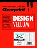 Clearprint Design Vellum Pad met Bedrukt Fade-Out 8x8 Raster