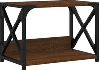 vidaXL Printerstandaard - 44x26x31,5 cm - Bewerkt Hout - Bruin Eikenkleur
