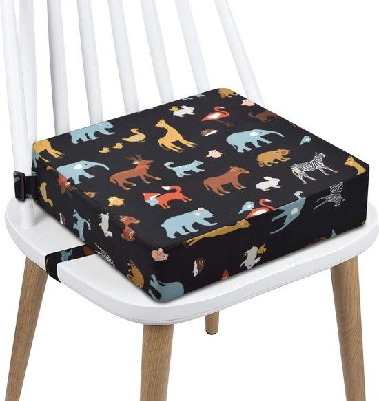 Merkloos / Sans marque Stoelverhoger Dieren 8cm hoog Verhoogkussen - Zitverhoger Peuter