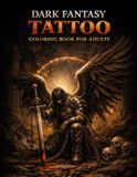 Dark Fantasy Tattoo Coloring Book for Adults
