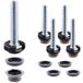 Wagner Justus Slim 15418599 Meubelpoot, verstelvoet, 4 stuks, Ø 20 x M8 x 20 mm, inclusief QuickClick System, glijinzetstuk van wolvilt, ultrasoft & kunststof, zwart, elk Ø 20 mm, elk