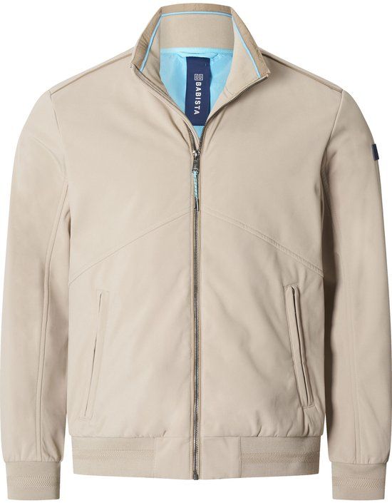 Babista Heren Softshelljack - Maat 68 - Beige - Plus Size
