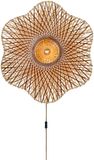 GOOD&MOJO Wandlamp Madura - Naturel - Ø87cm - Bamboe - Bruin