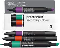 Winsor & Newton 0290192 Promarker Set - Secondary Colours