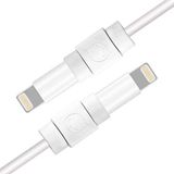 UGREEN Charging Cable Protector - Kabel Beschermer - Wit (6-Pack)