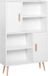 Homcom Bibliothèque Bois 80x24x123cm Blanc