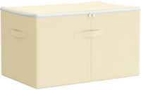 vidaXL Opbergbox Nonwoven Stof Crèmekleurig 55 x 35 x 32 cm