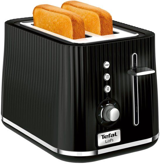 Tefal Broodrooster Loft 2-Slot Zwart TT761838