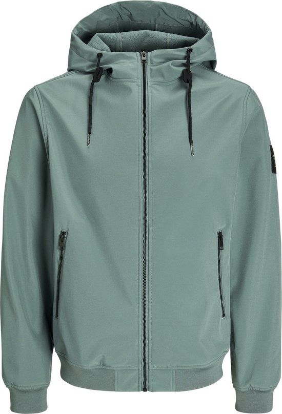 JACK&JONES JJEBASIC SOFTSHELL HOOD NOOS Heren Jas - Goblin Blue - Maat S