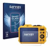 Savvies 3 Stuks Screenprotector - Geschikt voor Kodak Pixpro WPZ2 - Beschermfolie Glas Transparant