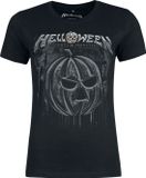 Helloween Bloody Pumkin Dames T-shirt - Zwart - S