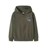 NAME IT KIDS rechtvallend sweatvest met print - groen