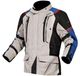 LS2 Narvik veste textile moto imperméable, gris/bleu/rouge, taille 4XL