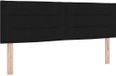 vidaXL - LED - Hoofdbord - met - LED-stripverlichting - Zwart - 144 cm - Stof