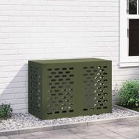 Haba Trading B.V. Housse de climatiseur vert olive 100 x 50 x 70 cm Acier