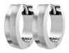 Q&Q AKZENT Akzent Dames oorbellen "Enja" aus 925 Sterlingzilver, gerhodineerd, duurzaam