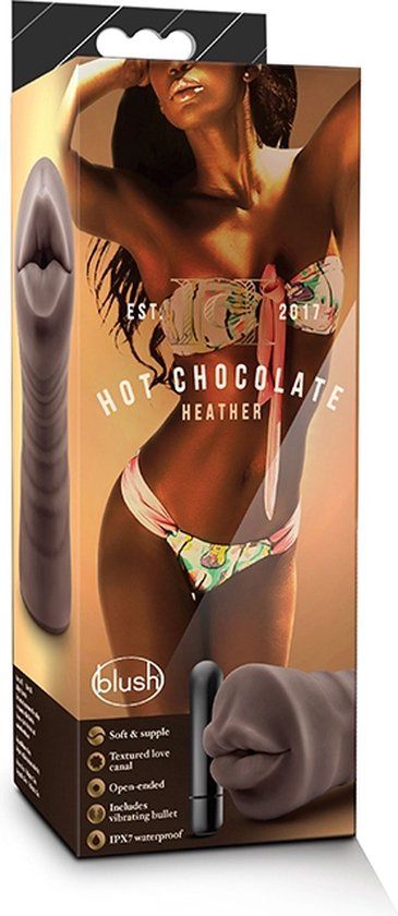 Hot Chocolate - Heather Masturbator met Vibrerende Bullet - Bruin
