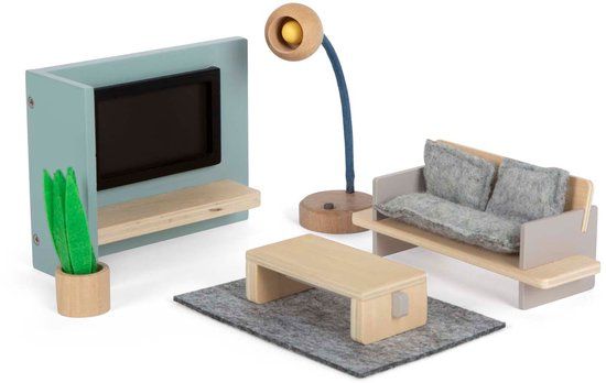 Small Foot Houten Poppenhuis Meubeltjes Woonkamer